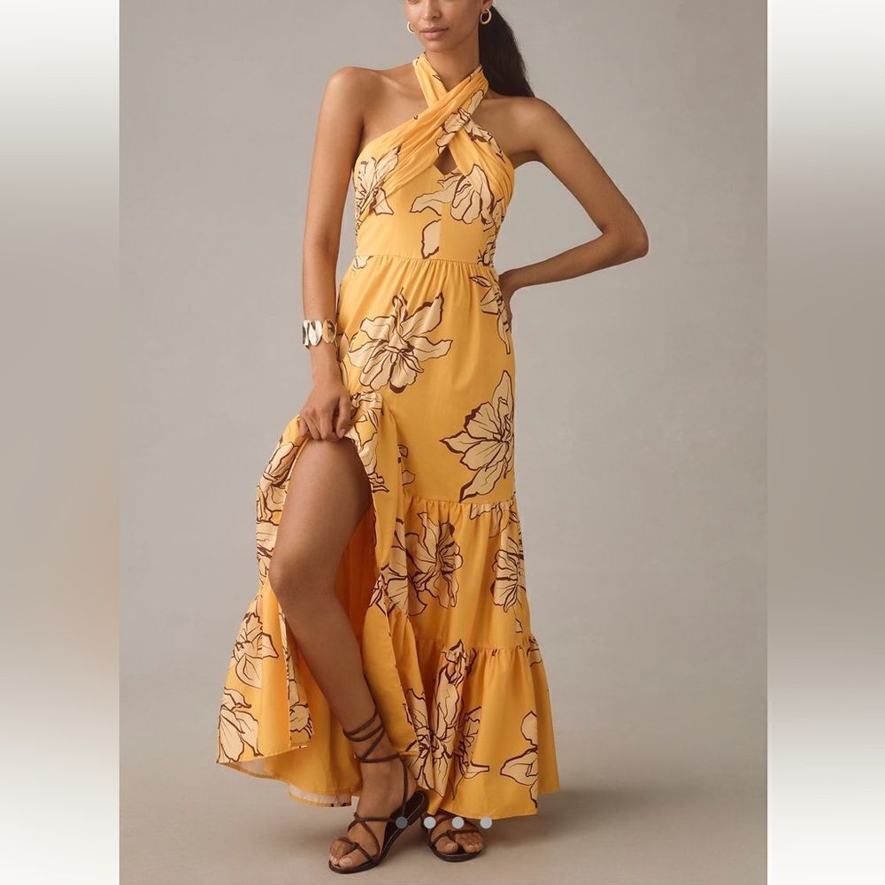 Hutch Floral Halter Maxi Dress